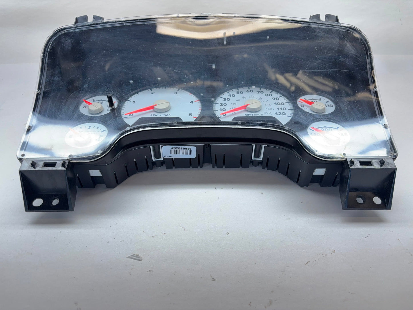 Speedometer, Instrument Cluster, 2008 Ram 2500 3500 6.7L Cummins *Lens Cracked*