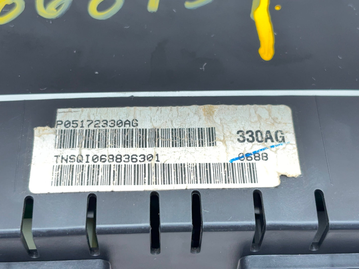 Speedometer, Instrument Cluster, 2008 Ram 2500 3500 6.7L Cummins *Lens Cracked*