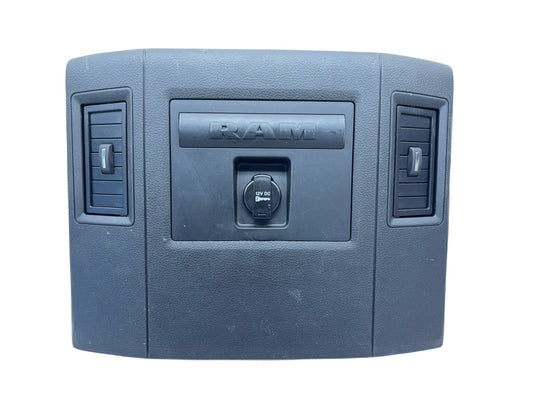 Center Console Rear Panel, 2013-18 Ram 1500 13-17 Ram 2500 3500 5NA01DX9AA Black