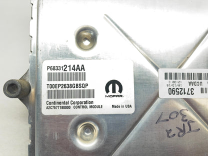 Engine Computer, ECM, 2018 Ram 2500 3500 6.4 Hemi 68331214AA, Gasoline
