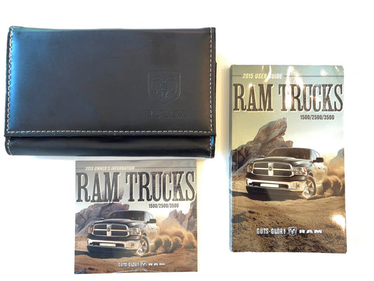 Owner's Manual 2015 Ram 1500 2500 3500, Gasoline and Diesel Engines Case and DVD