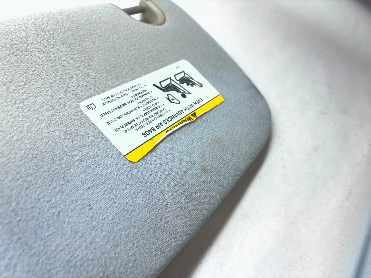 Passenger Sun Visor, 2002-08 Ram 1500 2500 3500 Illuminated, 1CT20BD1AA, Used