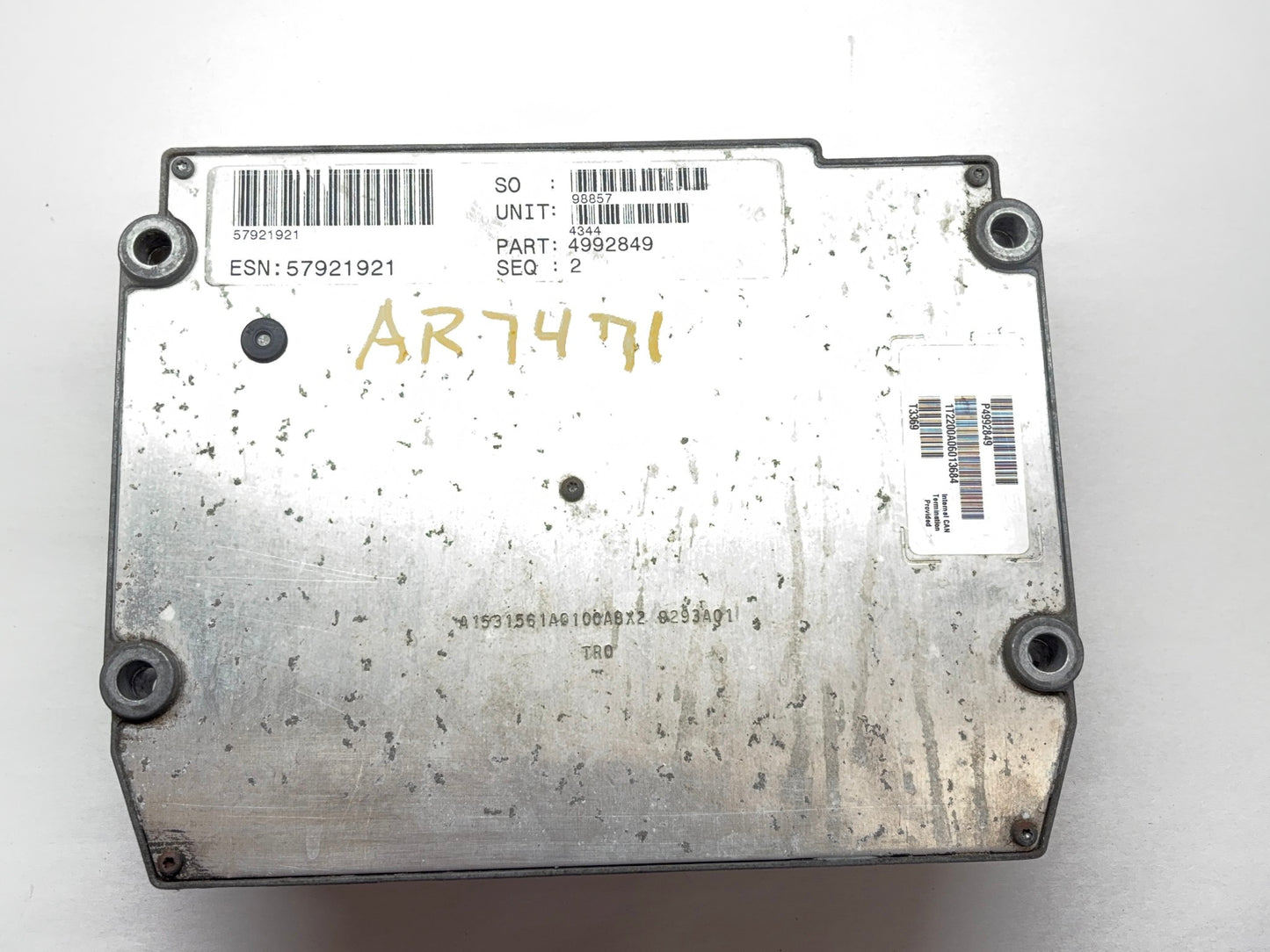 Engine Computer, ECU PCM ECM 2010-2012 Ram 2500 6.7L Cummins Diesel 4992849