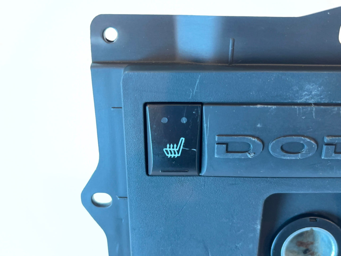 Center Console Rear Trim with Heated Seat Switches, 2009-2010 Ram 1500, 2010 Ram 2500 3500