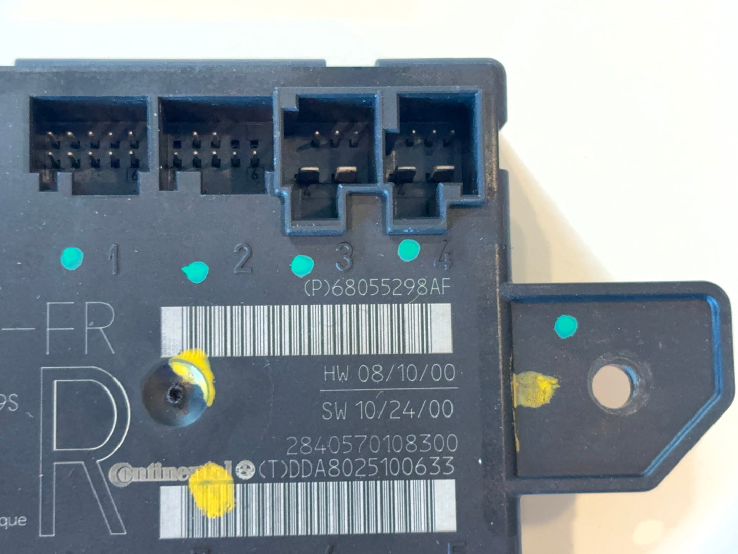 Passenger Side Door Module, 2010-2012 Ram 1500 2500 3500, 68055298AC RH