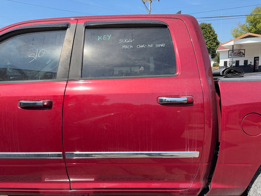 Crew Cab Rear Door, 2009-2018 Ram 1500, 10-17 2500 3500, 19+ Classic, Driver LH
