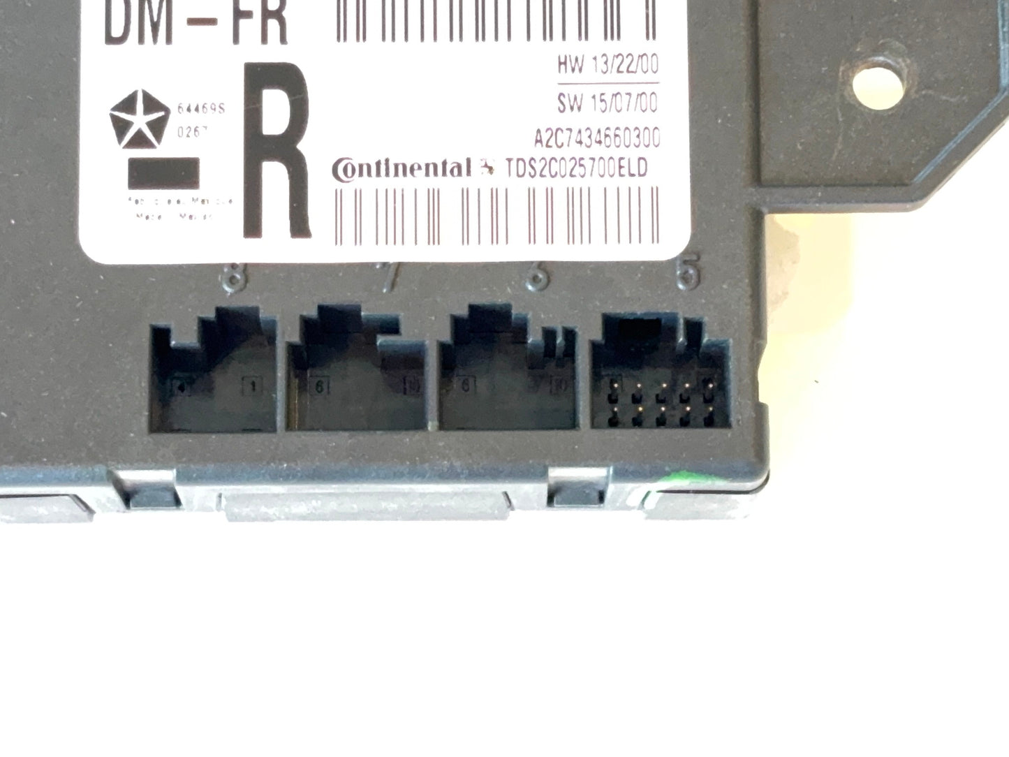 Passenger Side Door Module, 2017-2018 Ram 1500 2500 19+ Classic RH 68225102AC