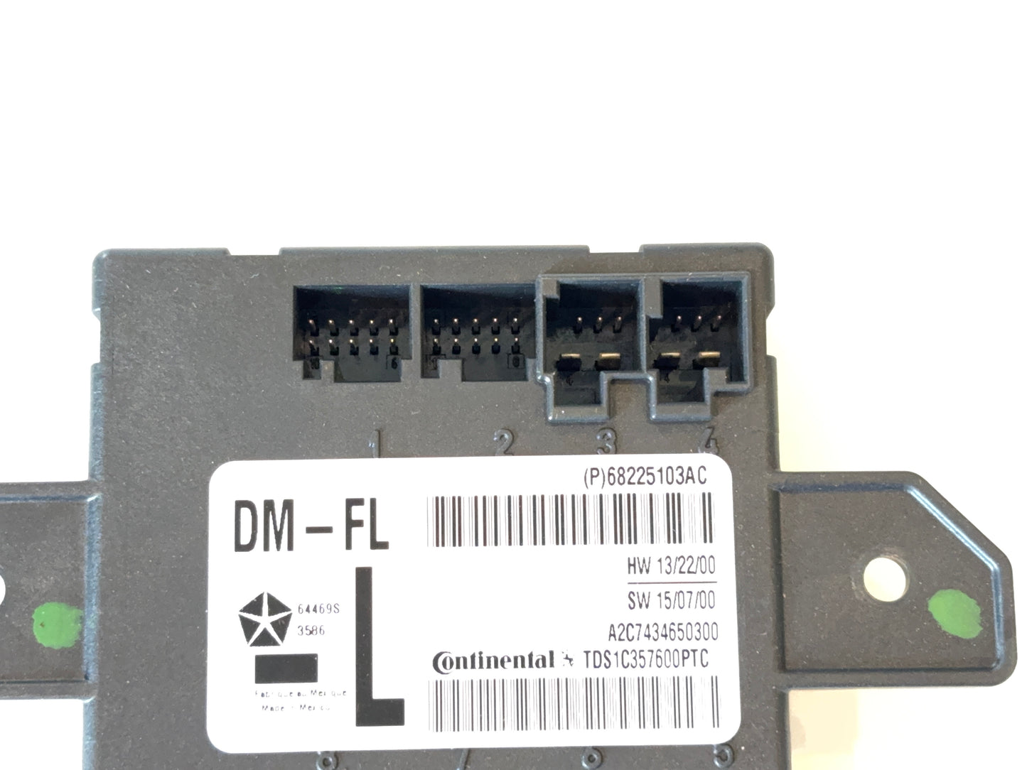 Driver Side Door Module 2013-2018 Ram 1500 2015-18 2500 19+ Classic 68225103AC