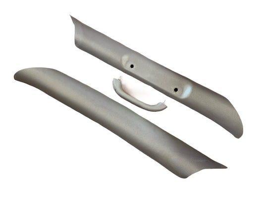 A Pillar Pair 1998-01 Dodge Ram 1500 1998-02 Ram 2500 3500 Mist Gray w/out Tweeter
