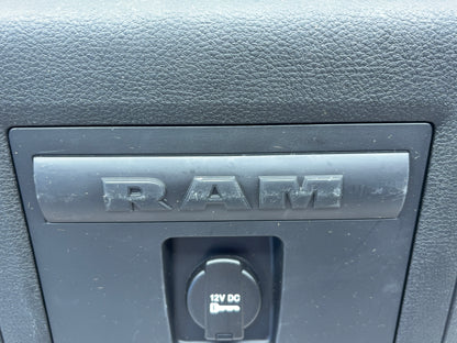 Center Console Rear Panel, 2013-18 Ram 1500 13-17 Ram 2500 3500 5NA01DX9AA Black