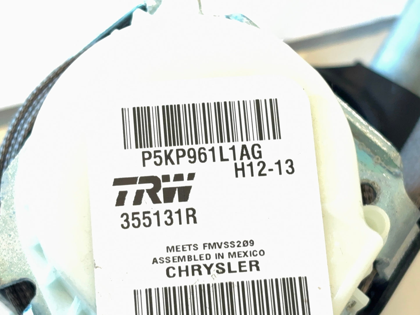 Passenger RH Front Seat Belt Retractor 2013-18 Ram 1500 2500 5KP961L1AG Tan