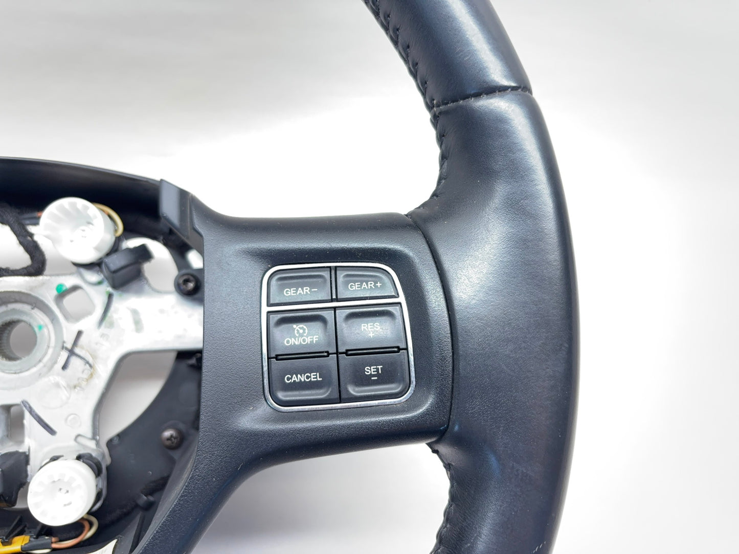 Leather Steering Wheel Ram 2013-18 Ram 1500 2500 3500 Black 5NH77DX9AA w Buttons