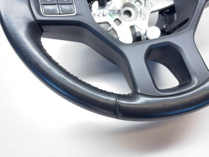 Leather Steering Wheel Ram 2013-18 Ram 1500 2500 3500 Black 5NH77DX9AA w Buttons