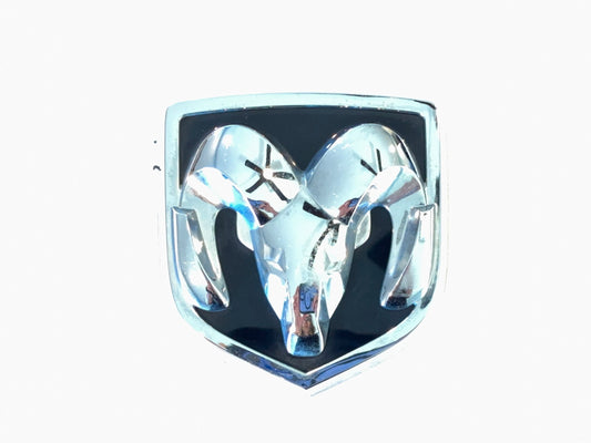 Ram Head Tailgate Emblem 2006 2007 2008 Ram 1500 2500 3500 55077718AA *Scuffed*