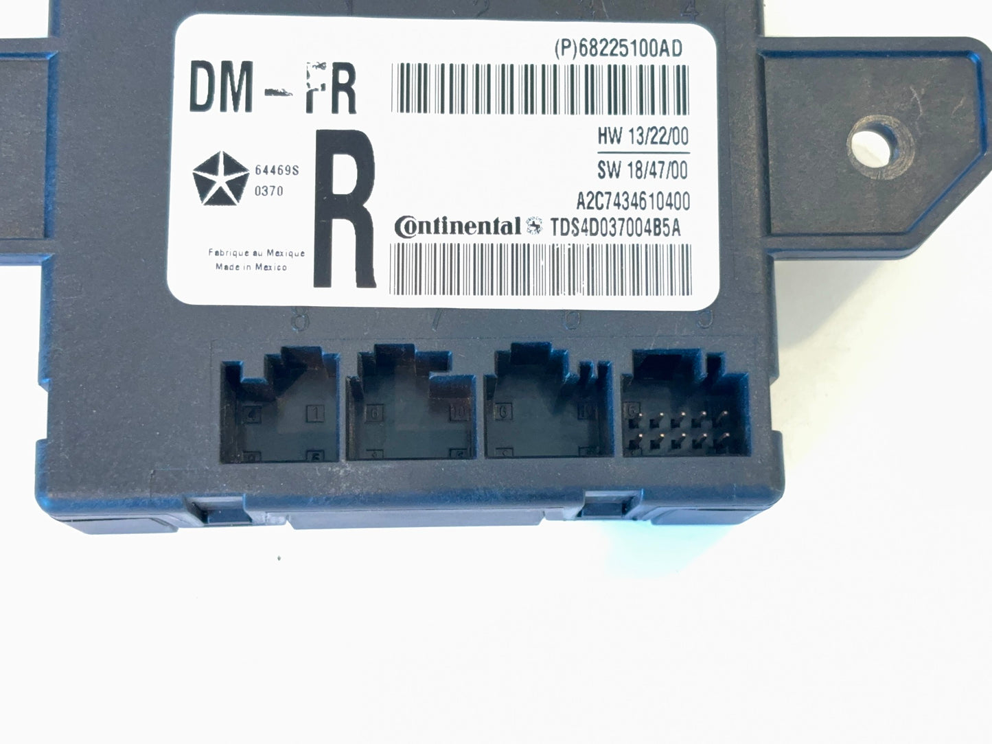 RH Passenger Door Module 2017-18 Ram 1500 2500 3500, 2019+ Classic 68225100AD