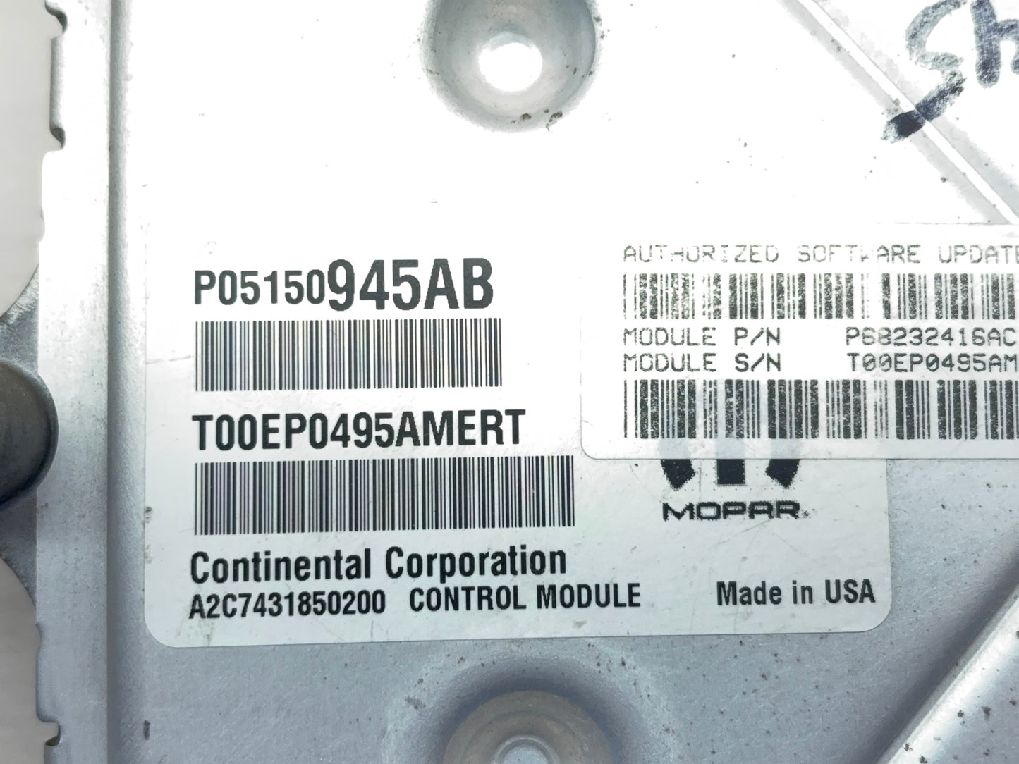 Engine Computer, ECU PCM ECM 2015 Ram 1500 5.75150945AB 68232416AC 590-8443