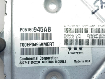 Engine Computer, ECU PCM ECM 2015 Ram 1500 5.75150945AB 68232416AC 590-8443