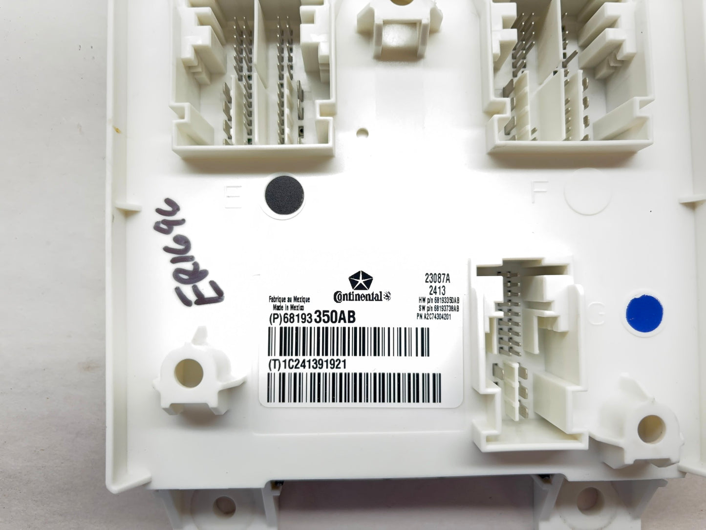 Body Control Module, BCM, 2014 Ram 1500 2500 3500 68193350AB Requires Reprogram