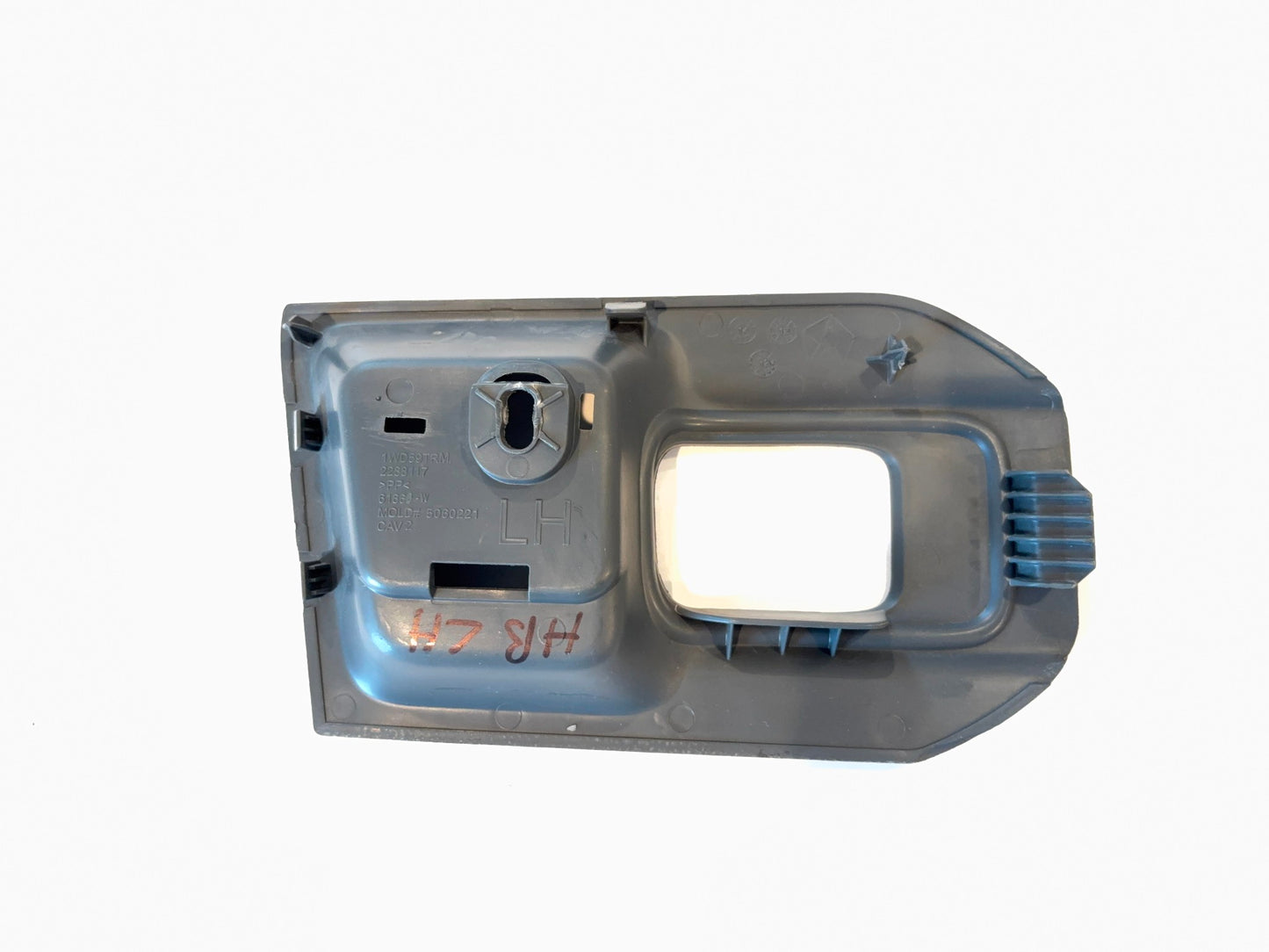 Door Handle Trim Bezel, 2013-2018 Ram 1500 2500 3500 LH, 1WD59DX9AC *Damaged