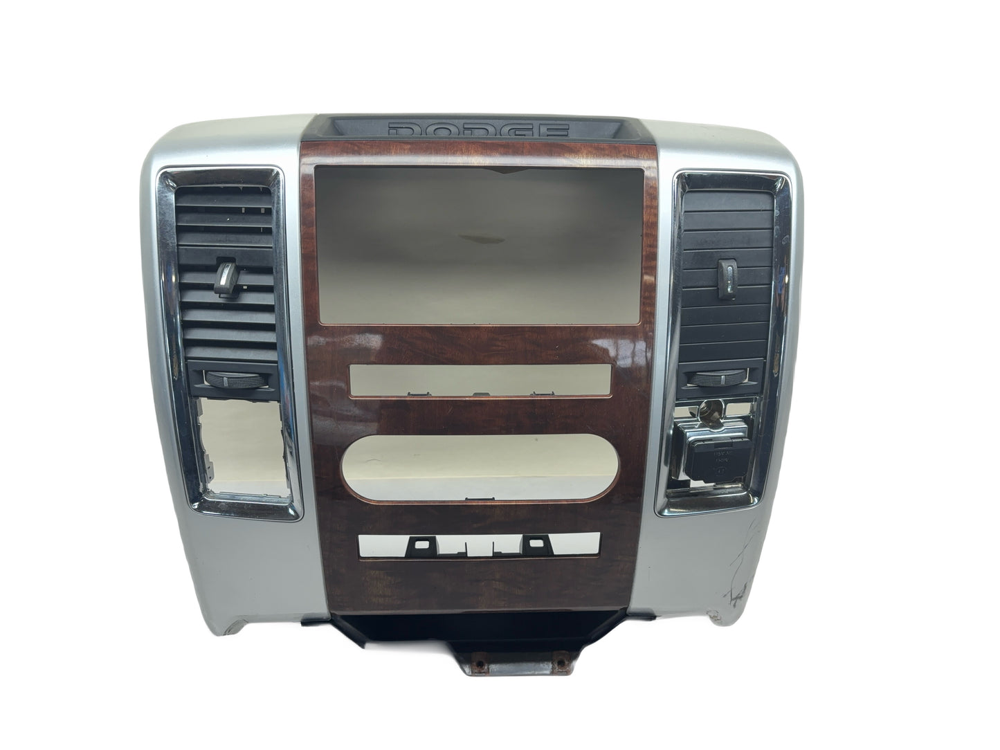 Radio Bezel Center Stack 2009-10 Ram 1500 10-12 2500 3500 Full Console *Dmg Vent