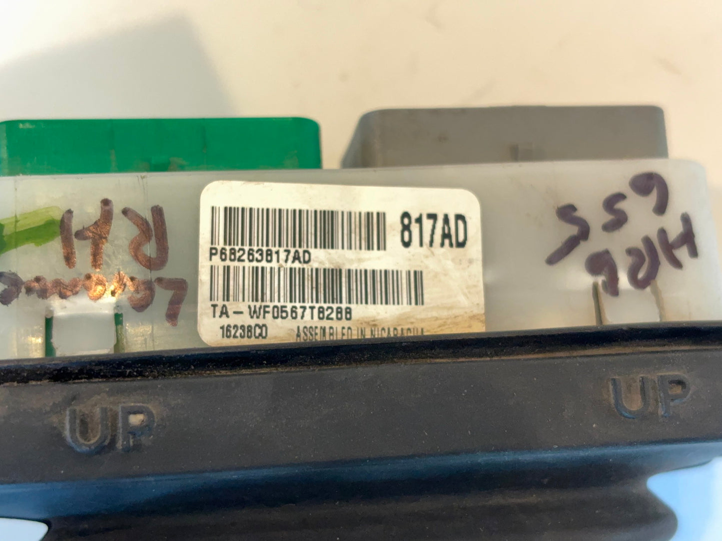 Passenger Front Door Harness 16-17 Ram 1500 2500 3500 68263817AD LED Lighting