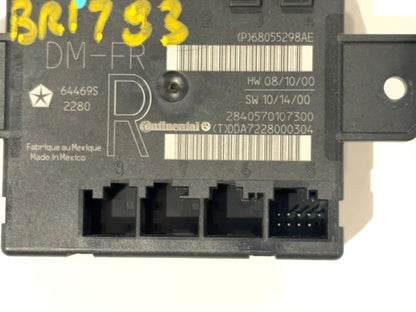 Passenger Side Door Module, 2010-2012 Ram 1500 2500 3500, RH 68055298AE