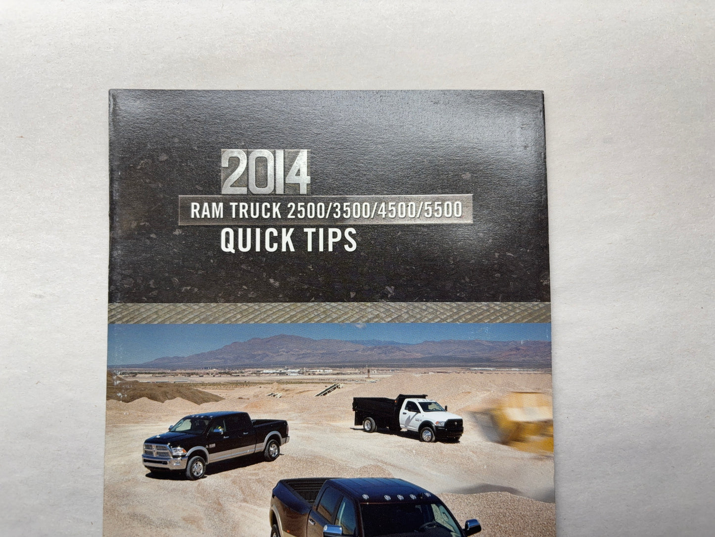 Owner's Manual, 2014 Ram 1500 2500 3500 with supplements for HD Trucks Towing