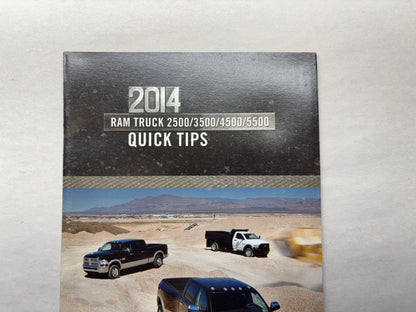 Owner's Manual, 2014 Ram 1500 2500 3500 with supplements for HD Trucks Towing