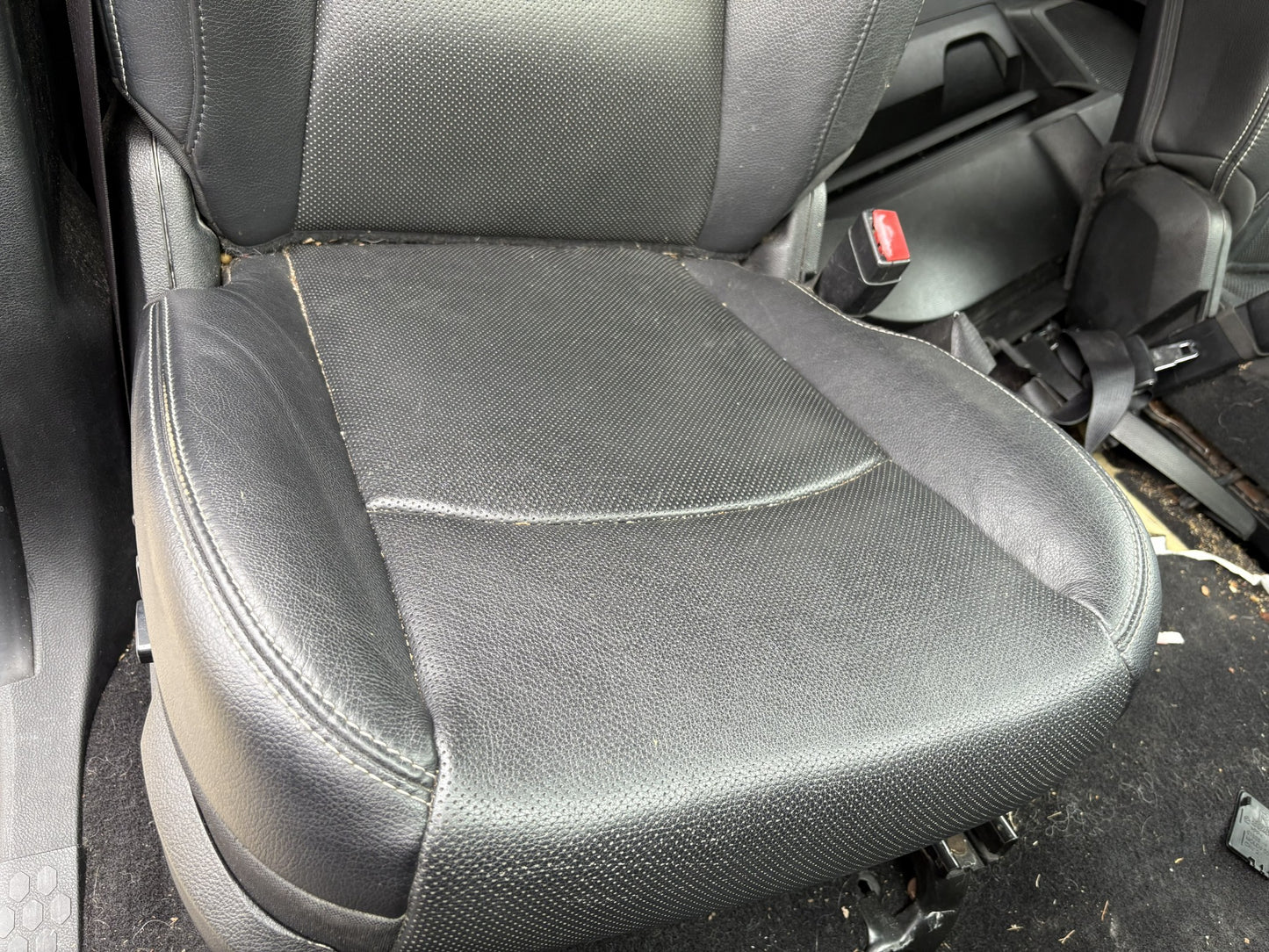 Black Leather Front Seats, 2013-2018 Ram 1500 2500 3500 Htd Vent Mem *NO SHIP