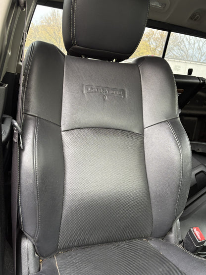 Black Leather Front Seats, 2013-2018 Ram 1500 2500 3500 Htd Vent Mem *NO SHIP