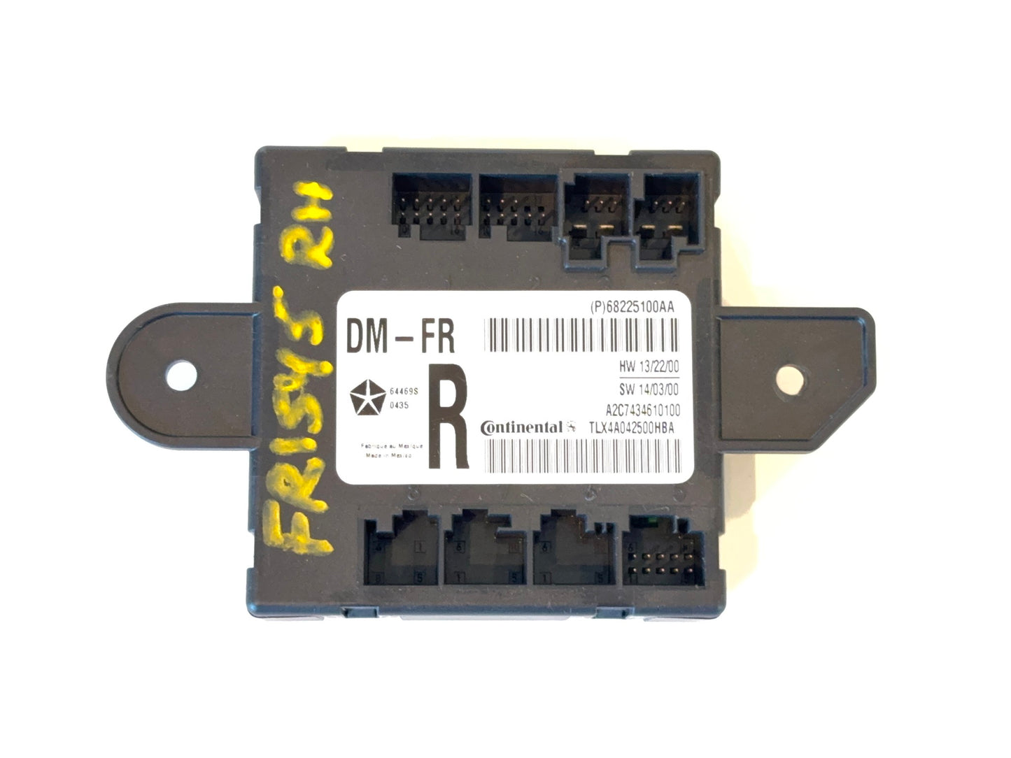 RH Passenger Door Module 2013-18 Ram 1500 2500 3500, 2019+ Classic 68225100AA