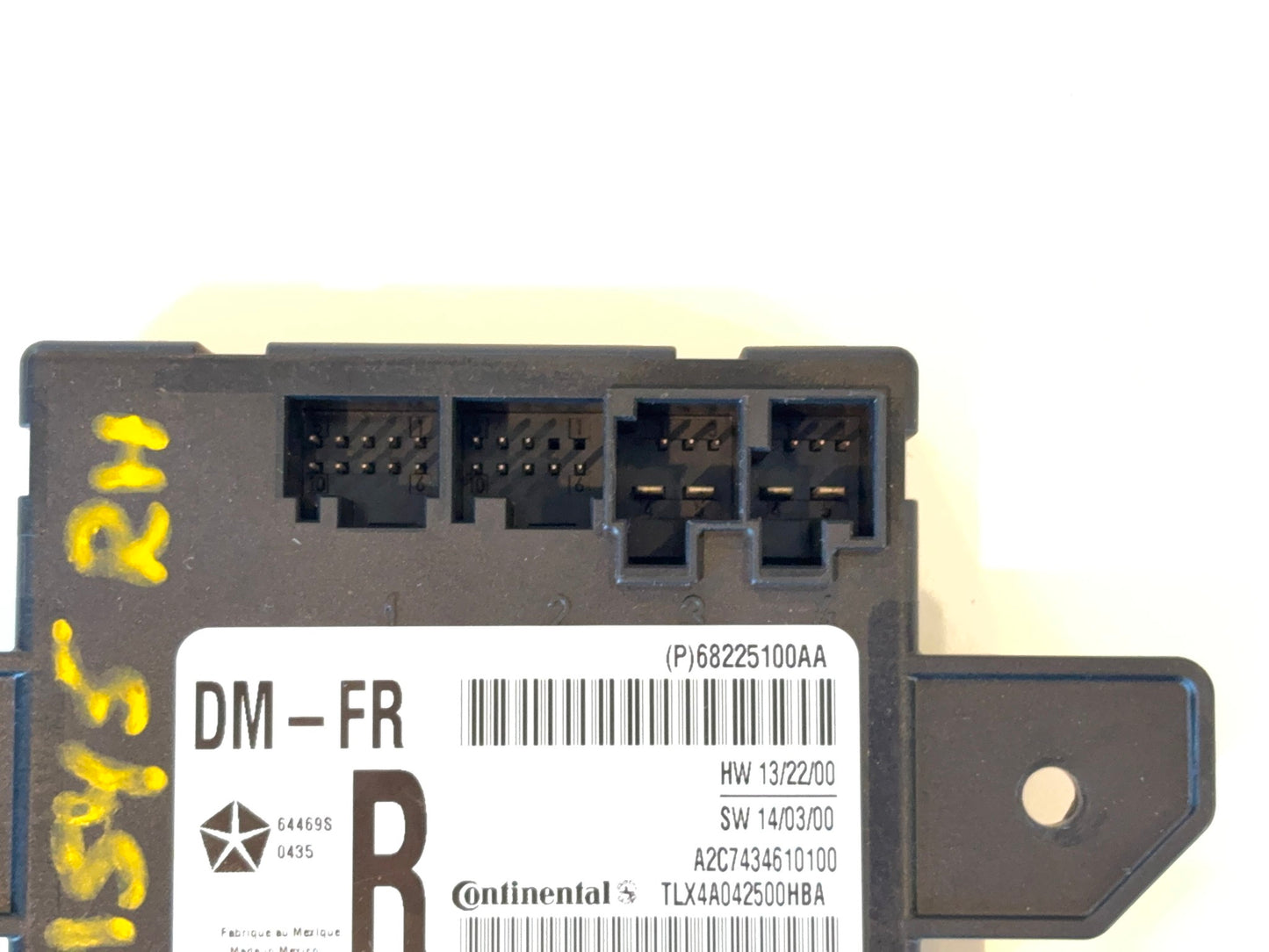 RH Passenger Door Module 2013-18 Ram 1500 2500 3500, 2019+ Classic 68225100AA