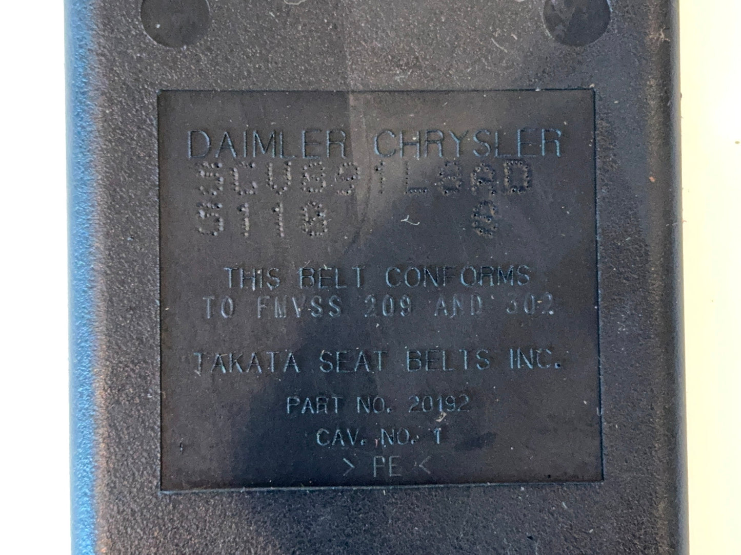 Rear Seat Belt Buckle, 2003-05 Ram 1500 2500 3500 Rear Center or LR 5GV891L8AD