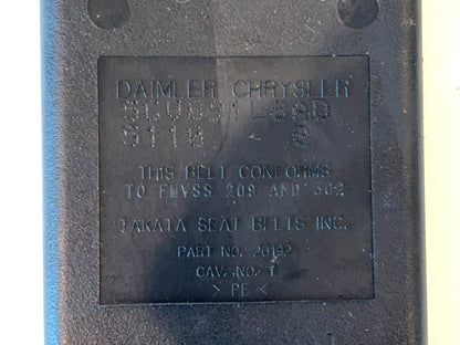 Rear Seat Belt Buckle, 2003-05 Ram 1500 2500 3500 Rear Center or LR 5GV891L8AD