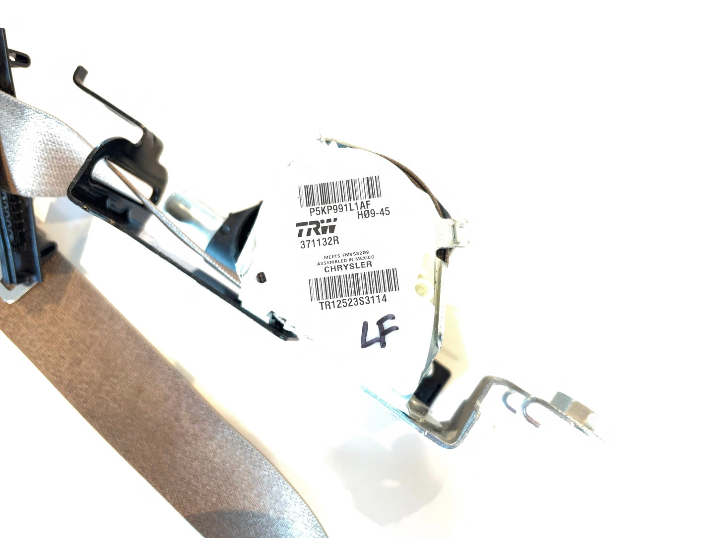 Driver Seat Belt Retractor, 2013-2017 Ram 1500 2500 4-door 5KP991L1AF Left Front