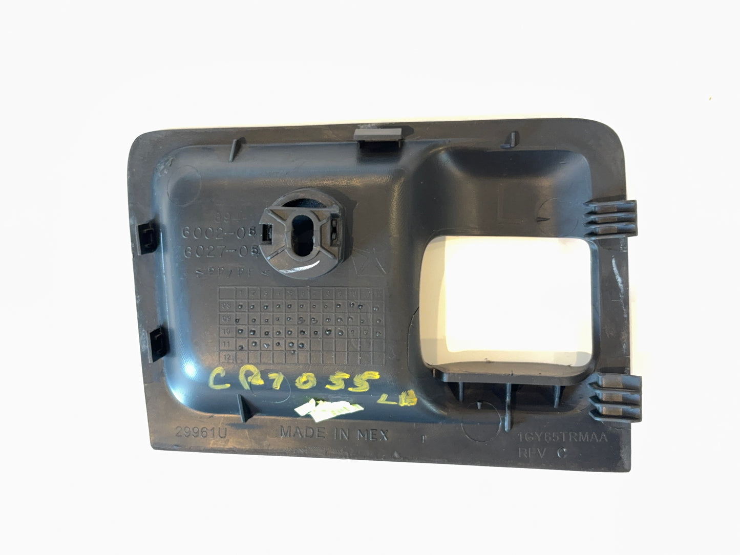 Door Handle Trim Bezel 2010-12 Dodge Ram 1500 2500 3500, Driver Side, Black