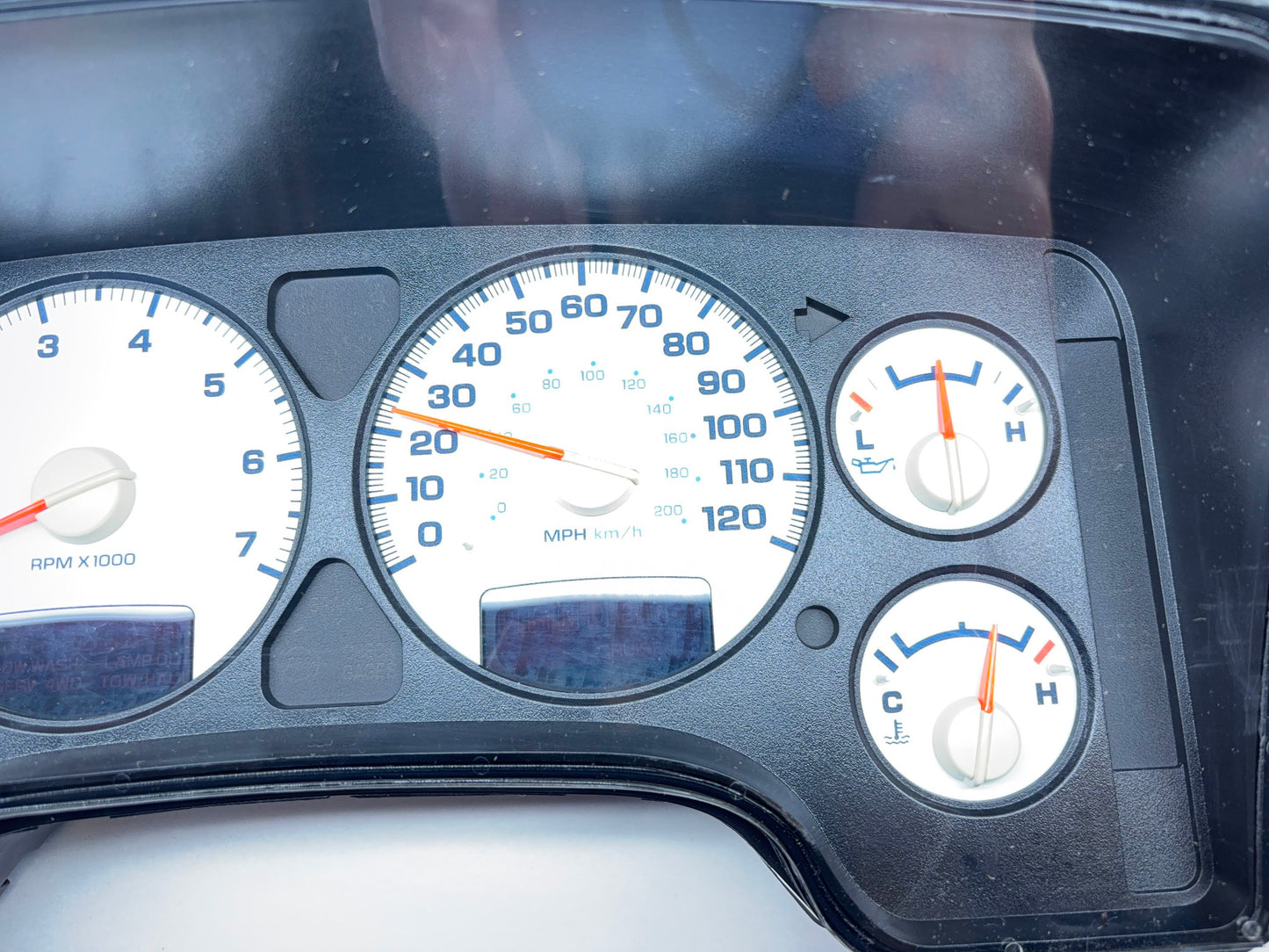 Speedometer, Instrument Cluster, 2004-2005 Ram 1500 2500 3500 Gas Power Locks