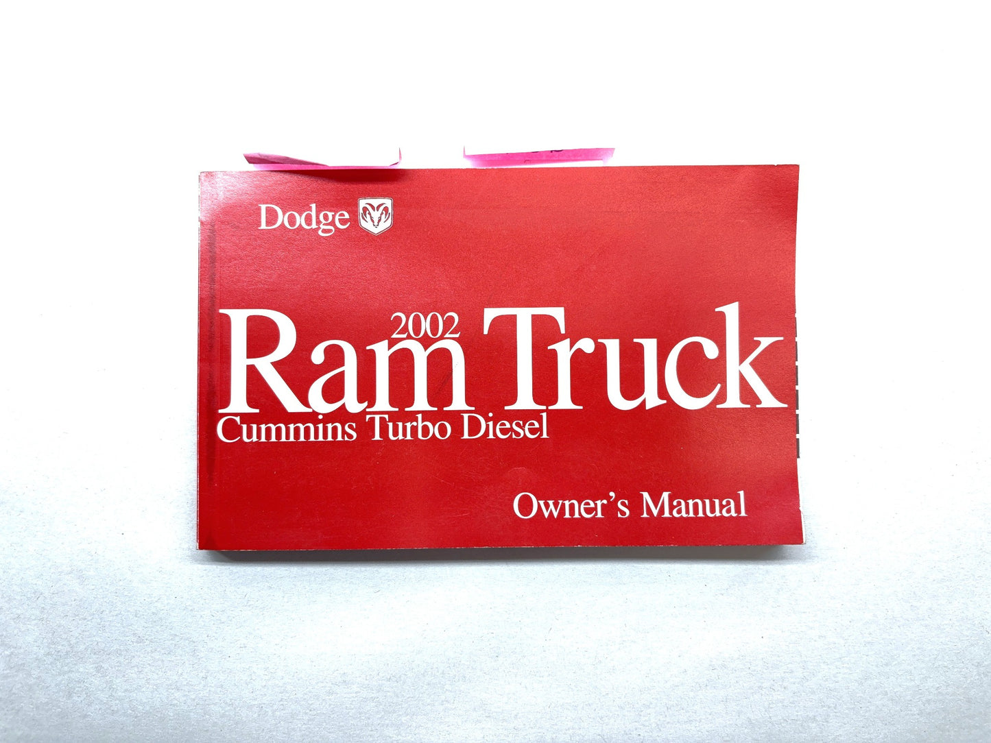 Owner's Manual, 2002 Ram 2500 3500 5.9L 24V Cummins Diesel Engines