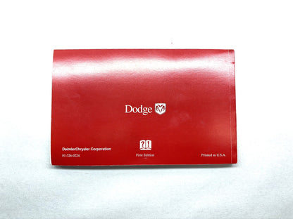 Owner's Manual, 2002 Ram 2500 3500 5.9L 24V Cummins Diesel Engines