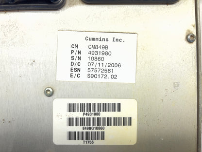 2007 Ram 2500 3500 Engine Computer, 5.9L Cummins Diesel 4931980 CM849B, Automatic Transmission