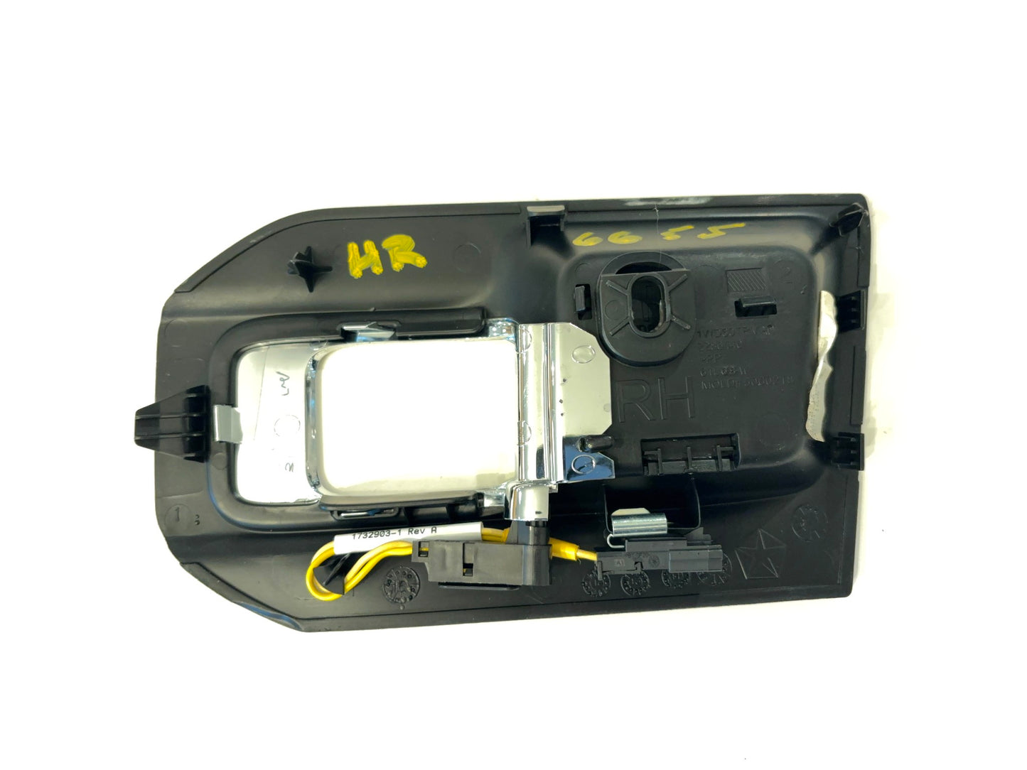 Passenger Door Handle Trim Bezel 2013-18 Ram 1500 2500 3500 1WD60DX9AC LED Black