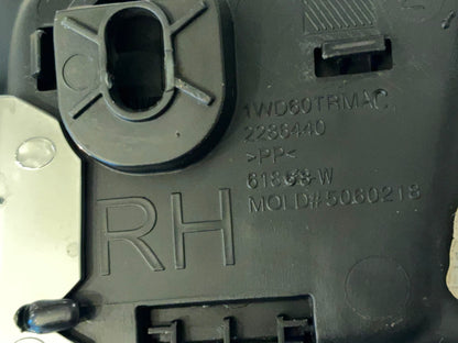 Passenger Door Handle Trim Bezel 2013-18 Ram 1500 2500 3500 1WD60DX9AC LED Black