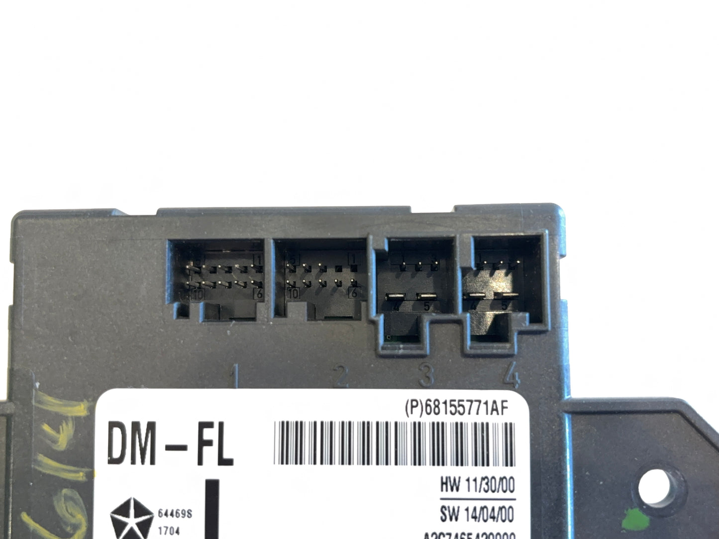 Driver Left Door Module 13-14 Ram 1500 2500 3500 68155771AF Manual Fold Used OEM