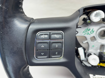 Heated Leather Steering Wheel Ram 1500 2500 3500 13-18 Black 1XC20DX9 *Very Worn