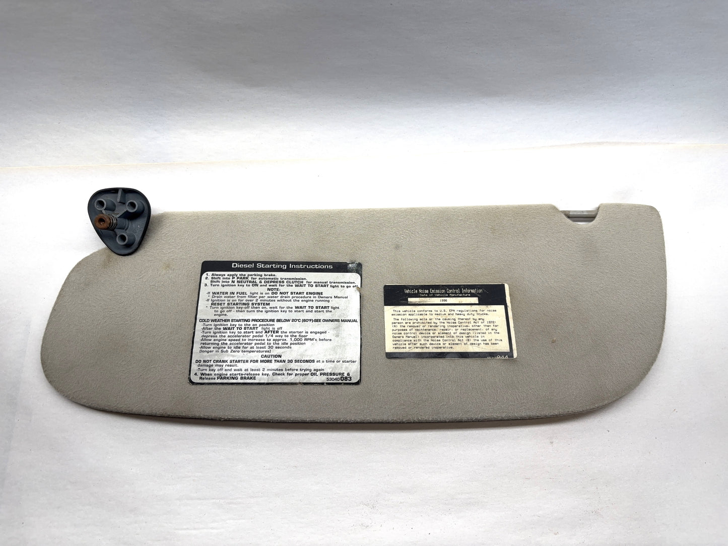 Sun Visors 1996-1997 Dodge Ram 1500 2500 3500 Light Mirror 5EP57SL2 5EP56SL2 Dsl
