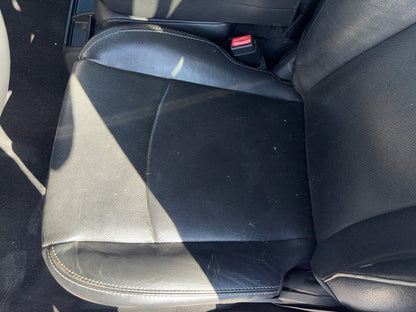 Laramie Crew Cab Leather Seat Set with Center Jump Seat for 2013-2018 Ram 1500 2500 3500, Black, Trim Code X9