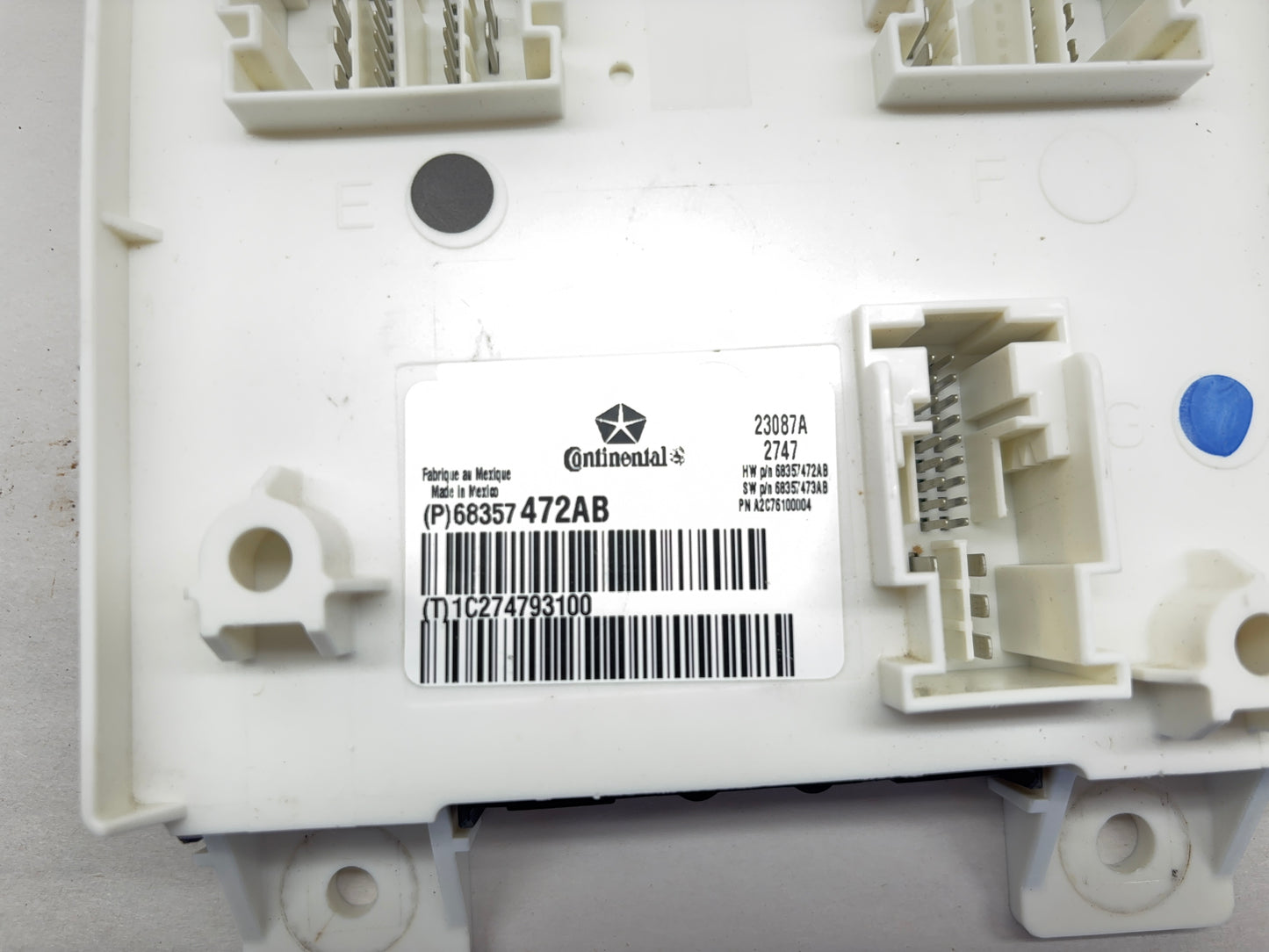Body Control Module, BCM, 2017-2018 Ram 1500 2500 3500 19-20 Classic 68357472AB