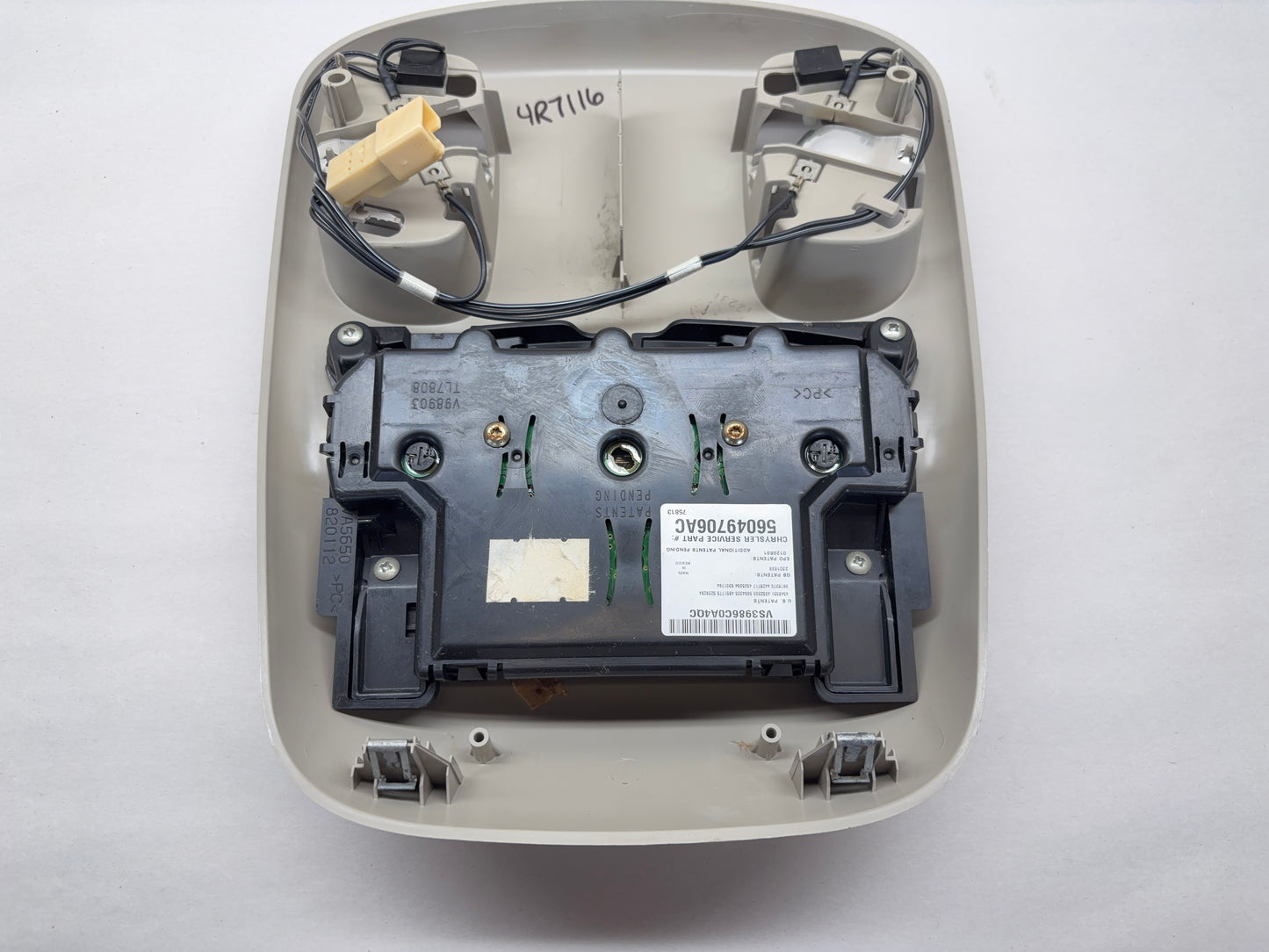 Overhead Console 2004-2005 Dodge Ram 1500 2500 3500 56049706AF No Lenses