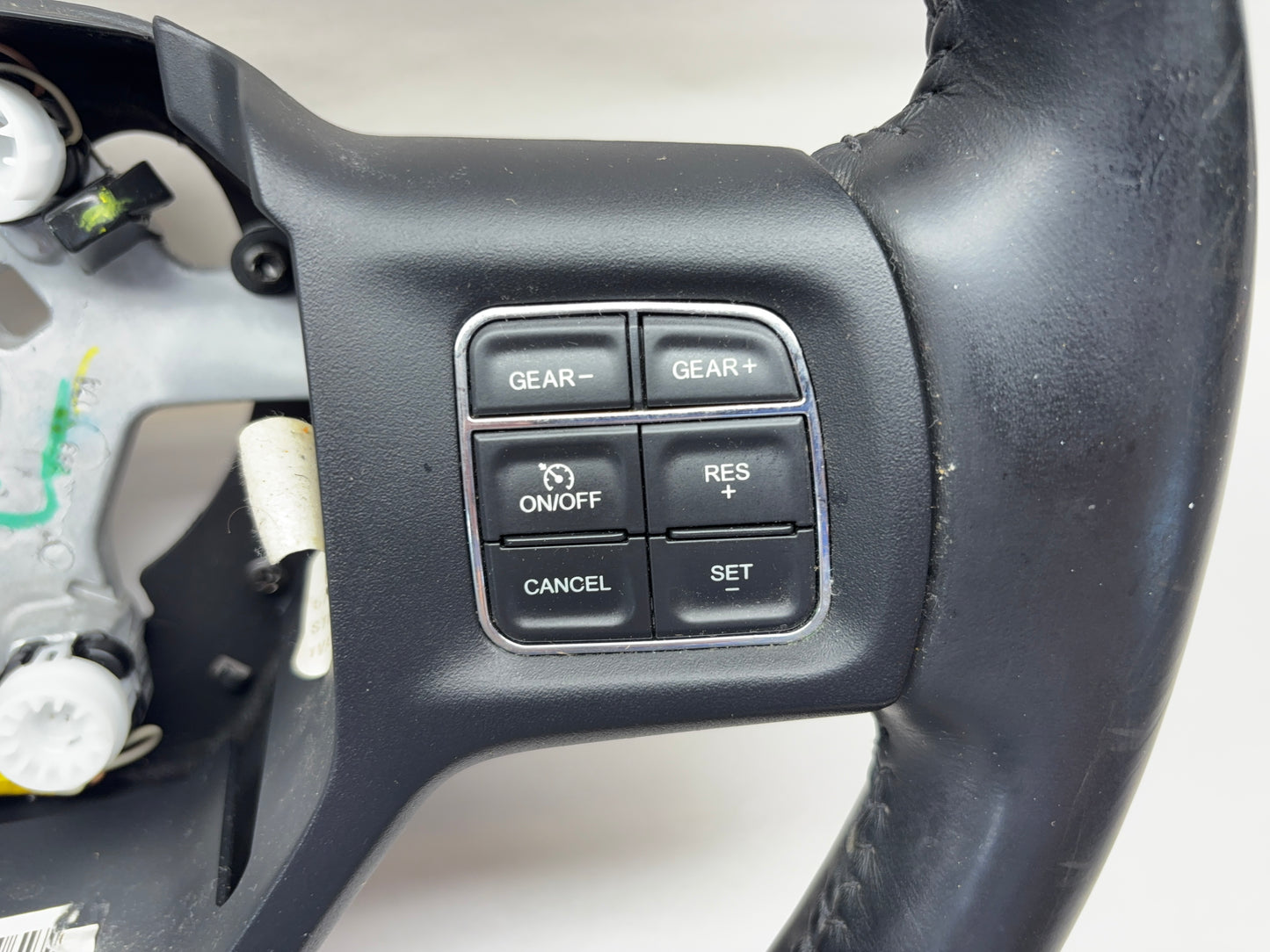 Heated Leather Steering Wheel Ram 1500 2500 3500 13-18 Black 1XC20DX9 *Very Worn