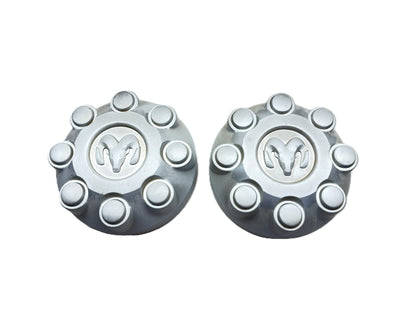 PAINTED Center Cap Pair 2003-2011 Dodge Ram 2500 or 3500 Single Wheel XY18PAKAB Dull